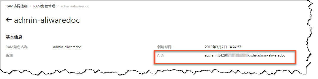 Example ARN