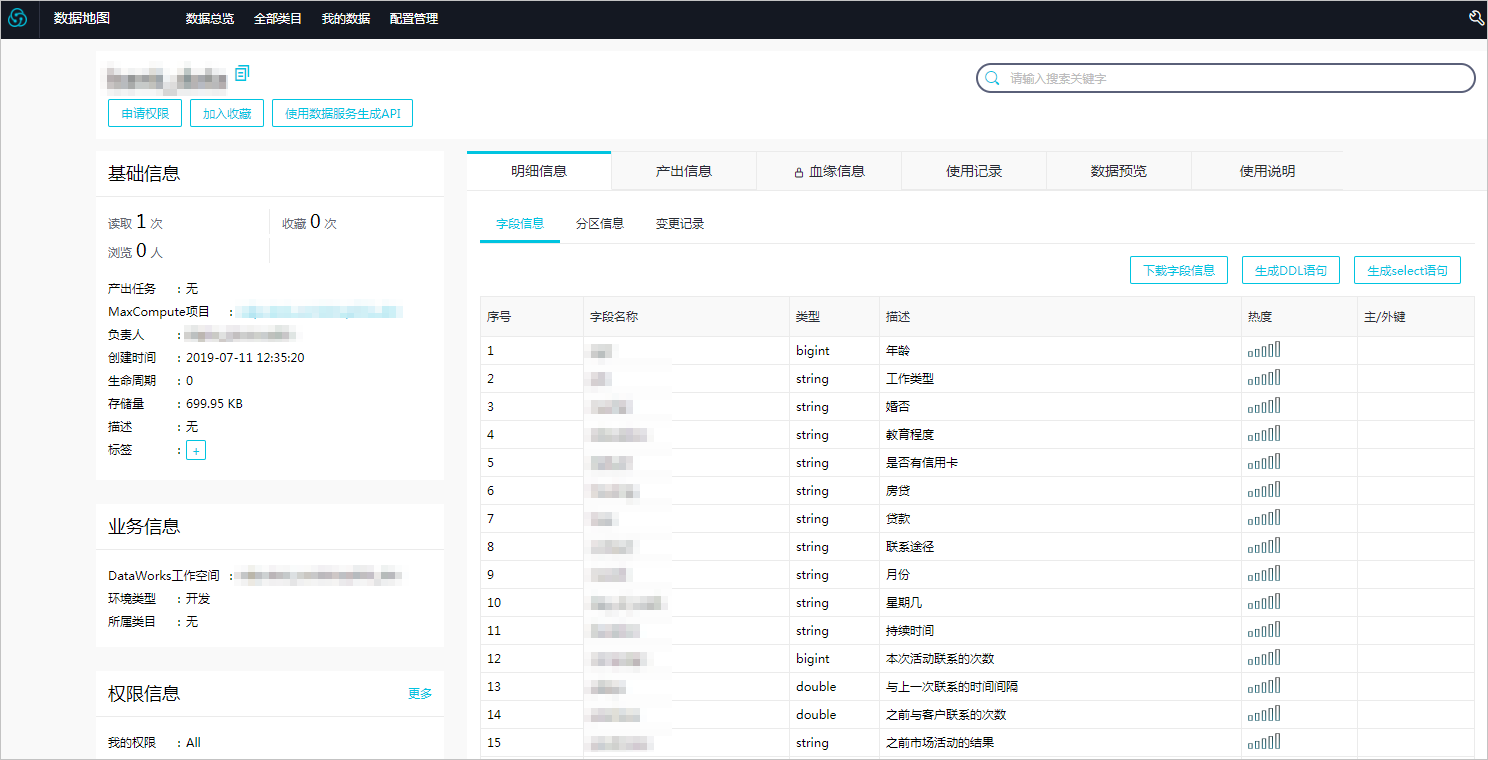 表详情页