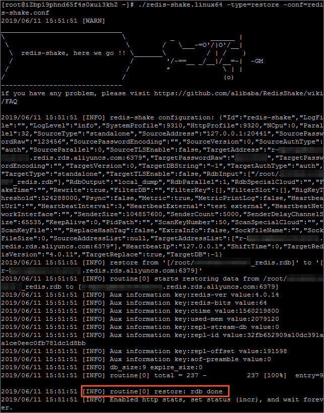 使用redis-shake将华为云分布式缓存服务Redis迁移至阿里云_从第三方数据库迁移到云数据库Redis版_数据迁移_用户指南_云数据库 Redis 版 阿里云技术文档 第3张