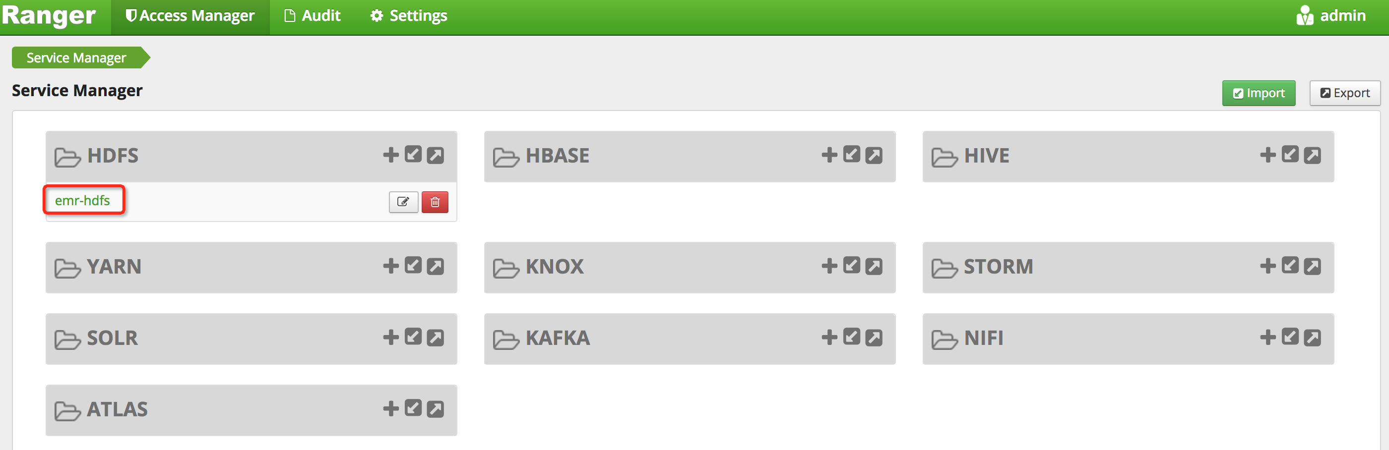 Permission configuration