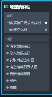 地理搜索框节点编程参数配置