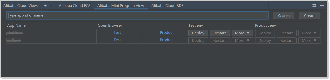 Alibaba MIni Program View