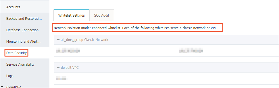 切换为高安全白名单模式_数据安全性_RDS PPAS 数据库_云数据库 RDS 版 阿里云技术文档 第2张