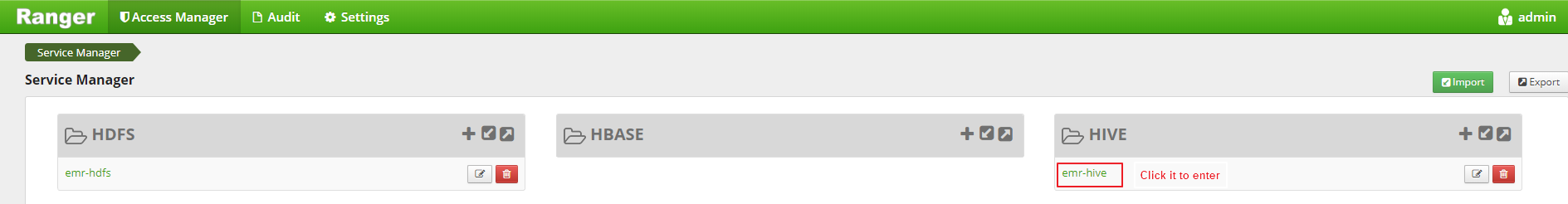 Permission configuration