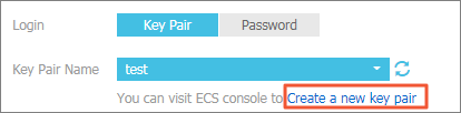 Create key pairs