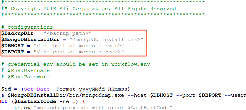 备份MongoDB_基于workflow的备份_本地备份教程_混合云备份服务