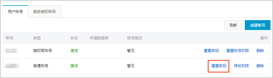 重置密码_账号_RDS MySQL 数据库_云数据库 RDS 版 阿里云技术文档 第2张
