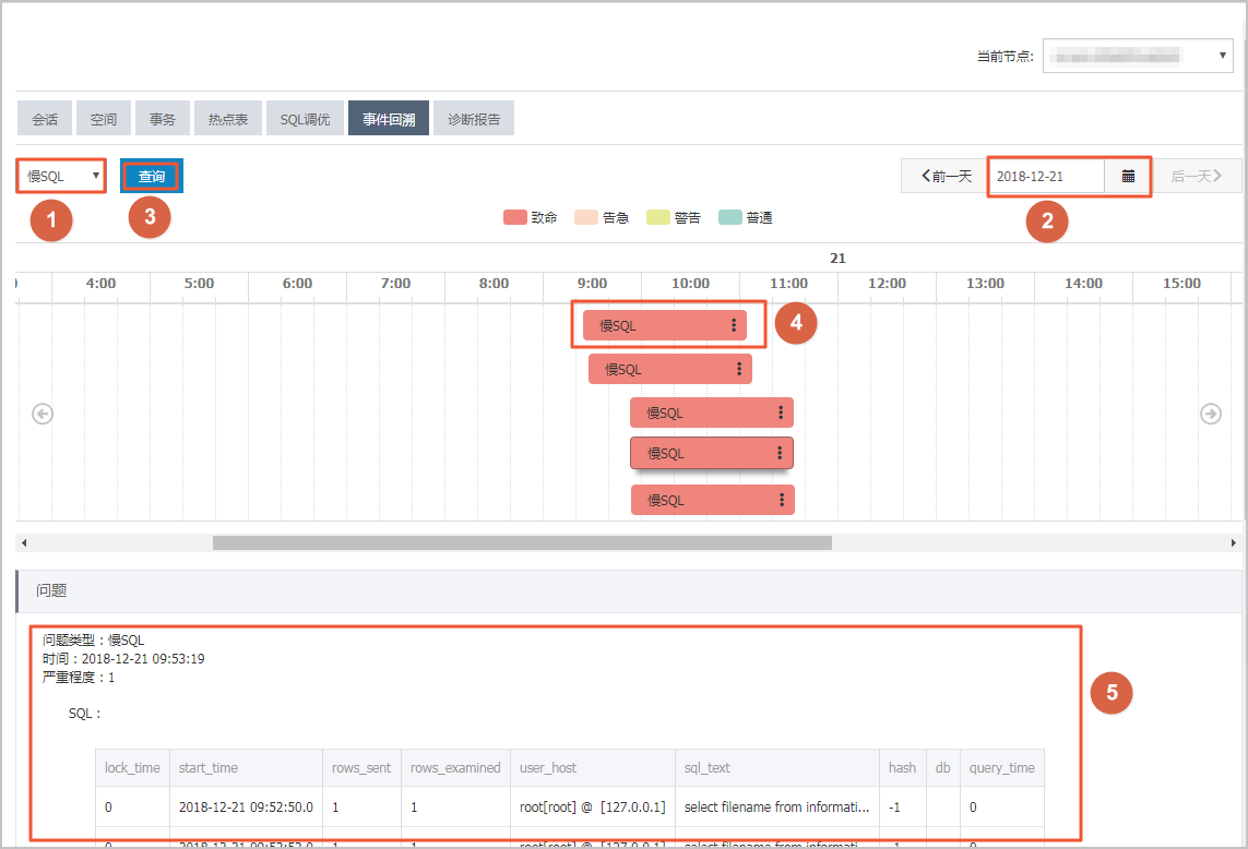  事件回溯_问题分析_诊断与优化_PolarDB MySQL数据库_云数据库PolarDB 阿里云技术文档