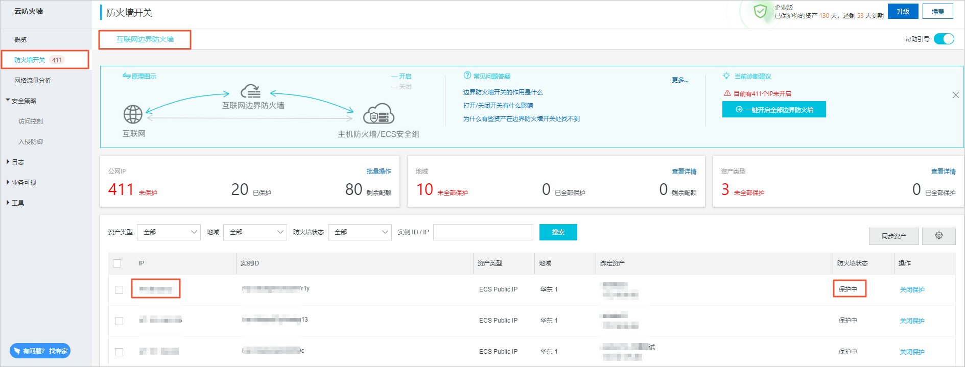 互联网边界防火墙
