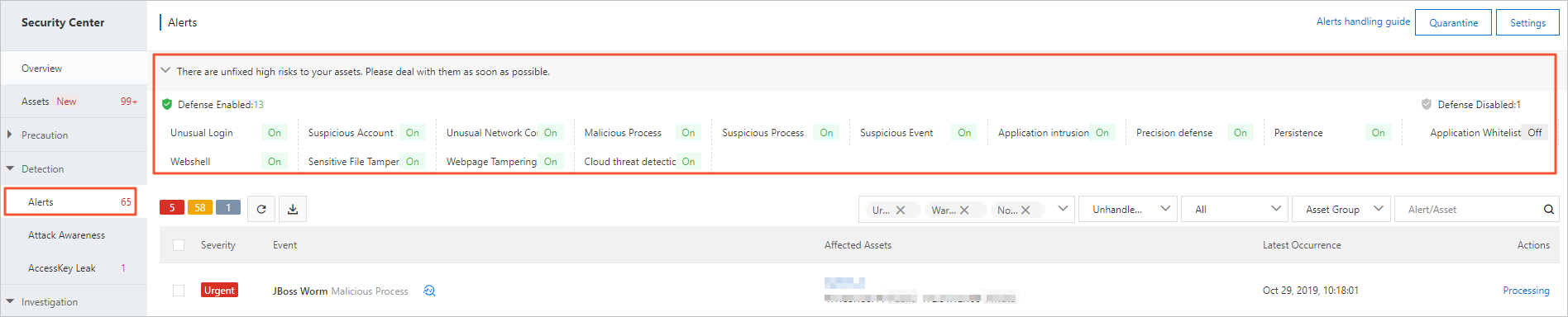Alerts
