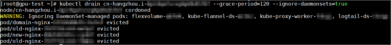 Migrate Pods to other nodes