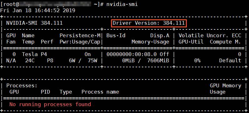 Check the driver version