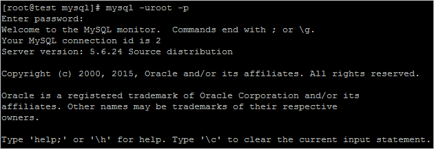 Test the database
