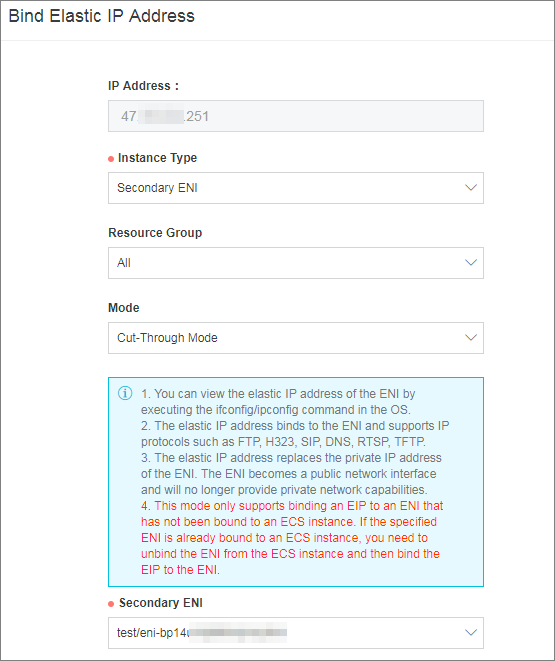 Bind Elastic IP Address