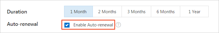 Enable auto-renewal