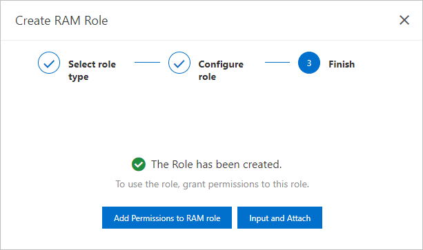 Role created