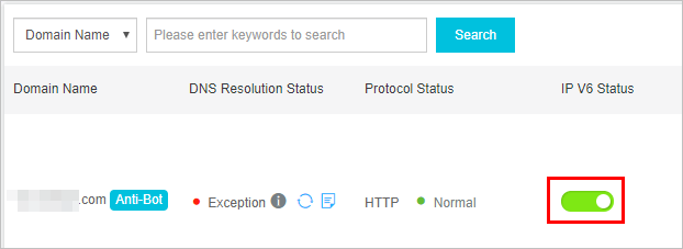 ipv6 status