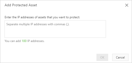 IP address of a protected cloud service