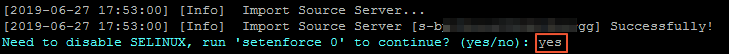 Disable SELinux
