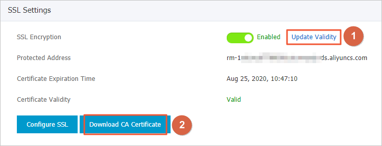 Update the validity period of an SSL CA certificate