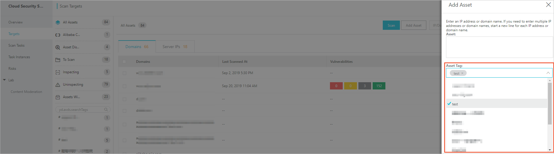 Add tags to newly added assets