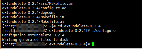 Deploy extundelete