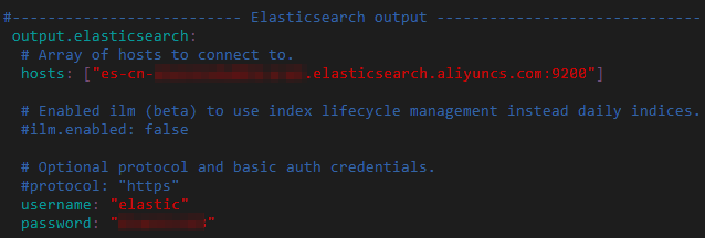 Modify the configuration of the Elasticsearch cluster
