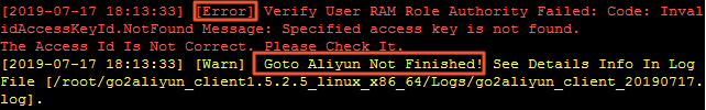 Import failure