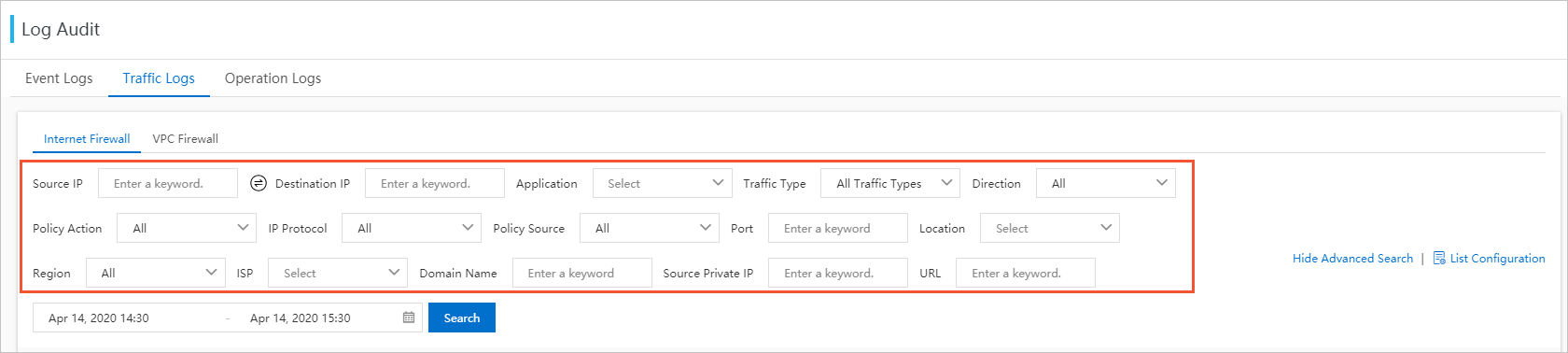 Advanced search