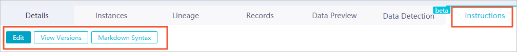 Usage Notes tab