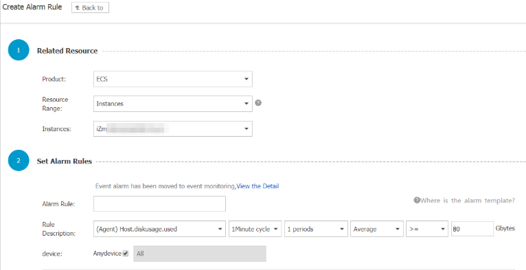 Configure an alert rule