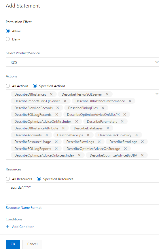 Configure permissions
