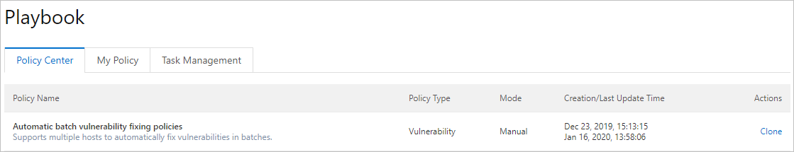 Policy center