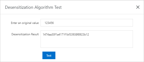 Desensitization Algorithm Test