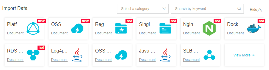 Import Data section