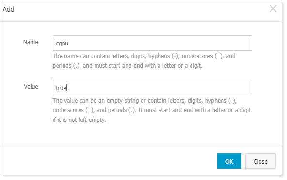 Add labels
