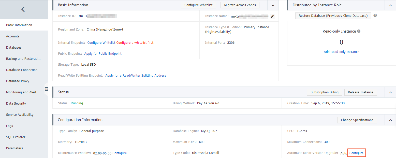 Configure the automatic update mode