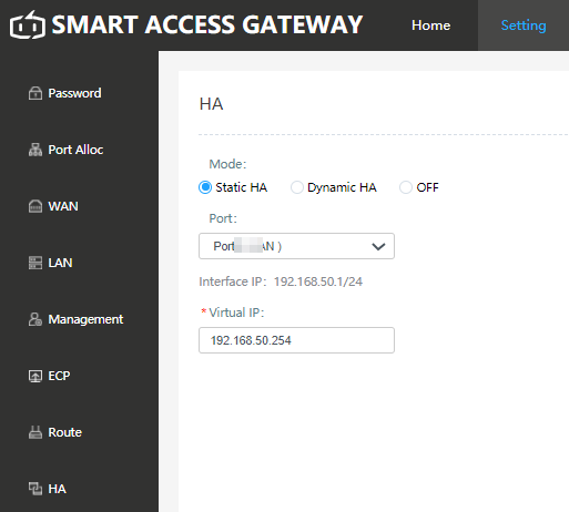 Configure HA