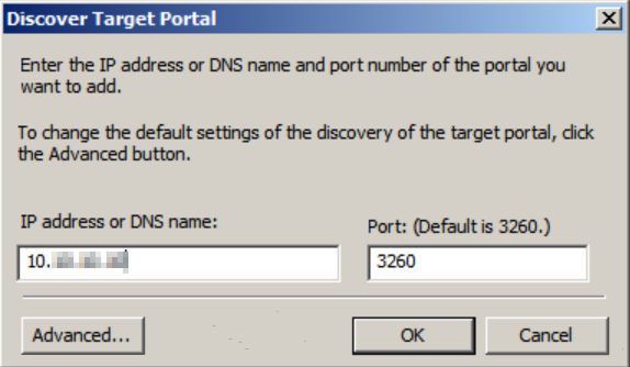 Discover the target portal