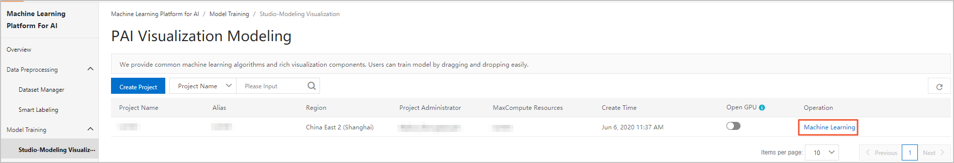 Machine learning