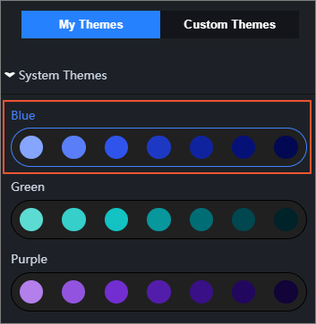 Select a system theme