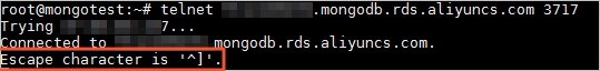 Test the port