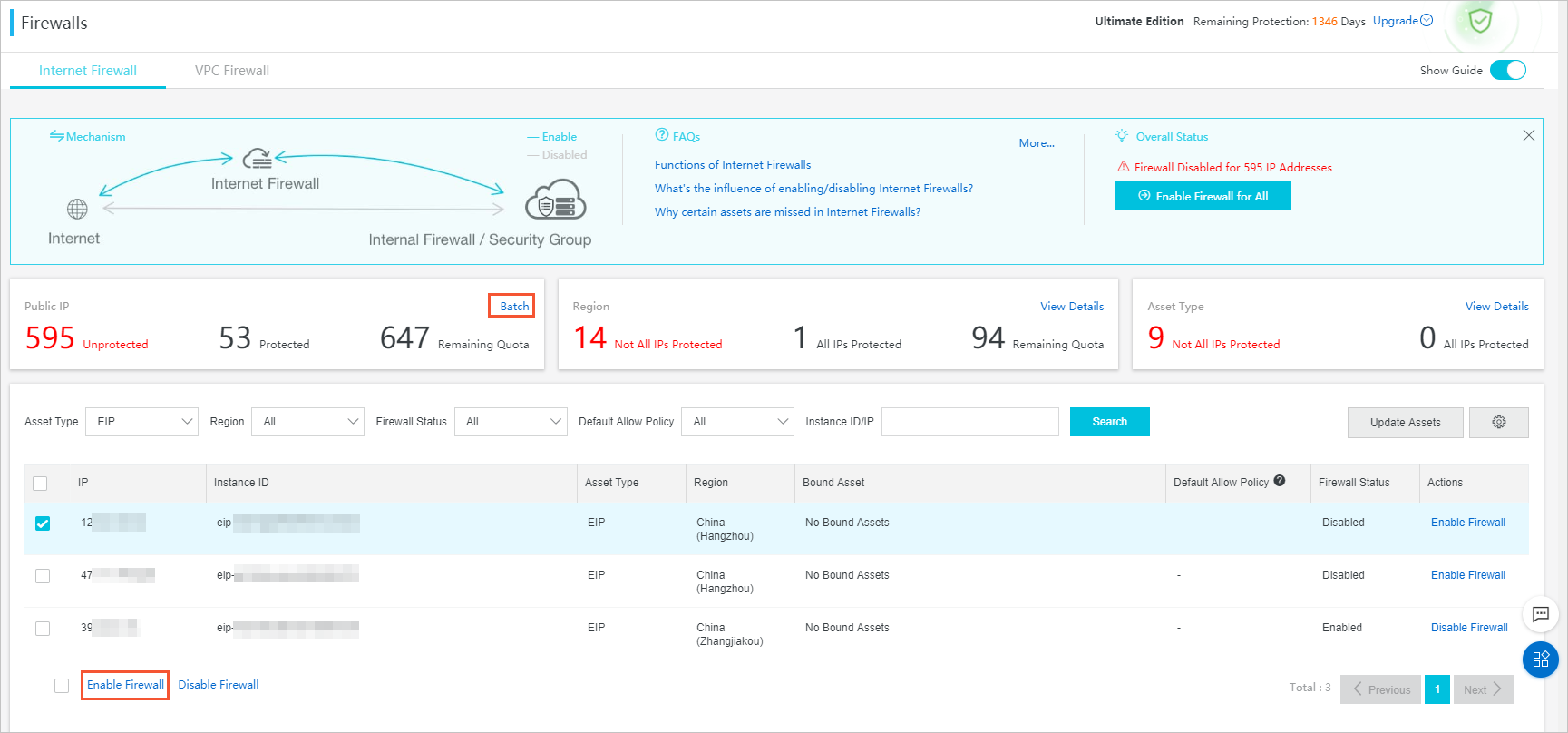 Firewall Settings