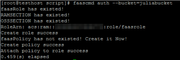 Authorize RAM users
