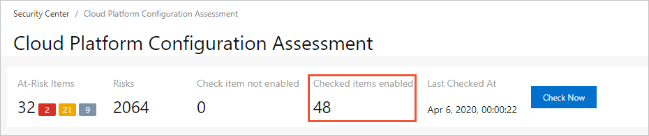 Enabled check items