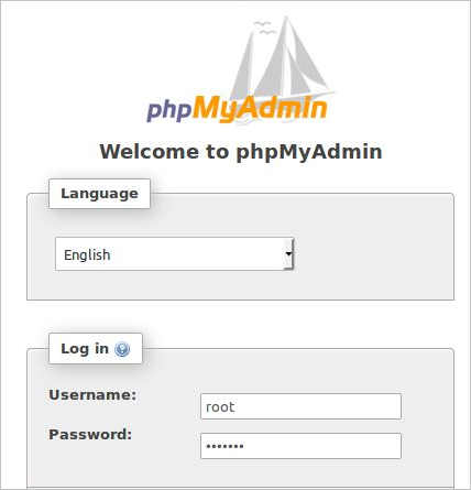 phpMyAdmin is installed