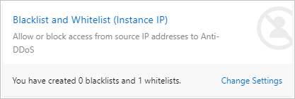 Blacklist and Whitelist (Instance IP)