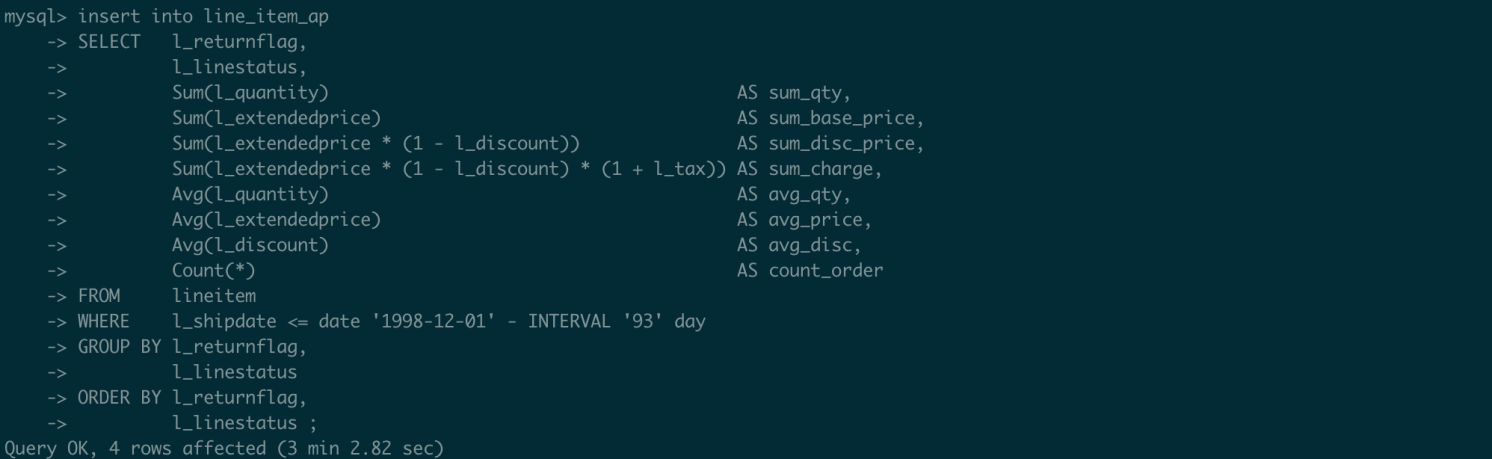 INSERT ... SELECT/REPLACE ... SELECT-前