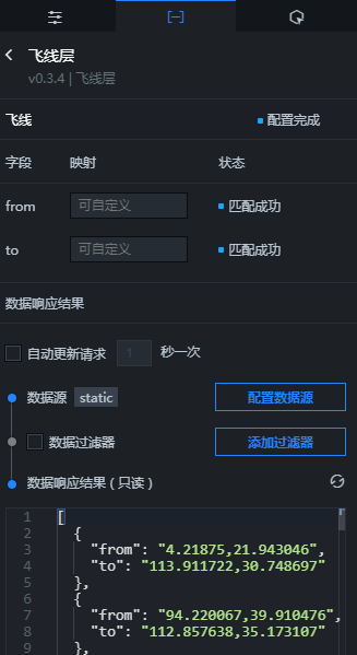 飞线数据面板